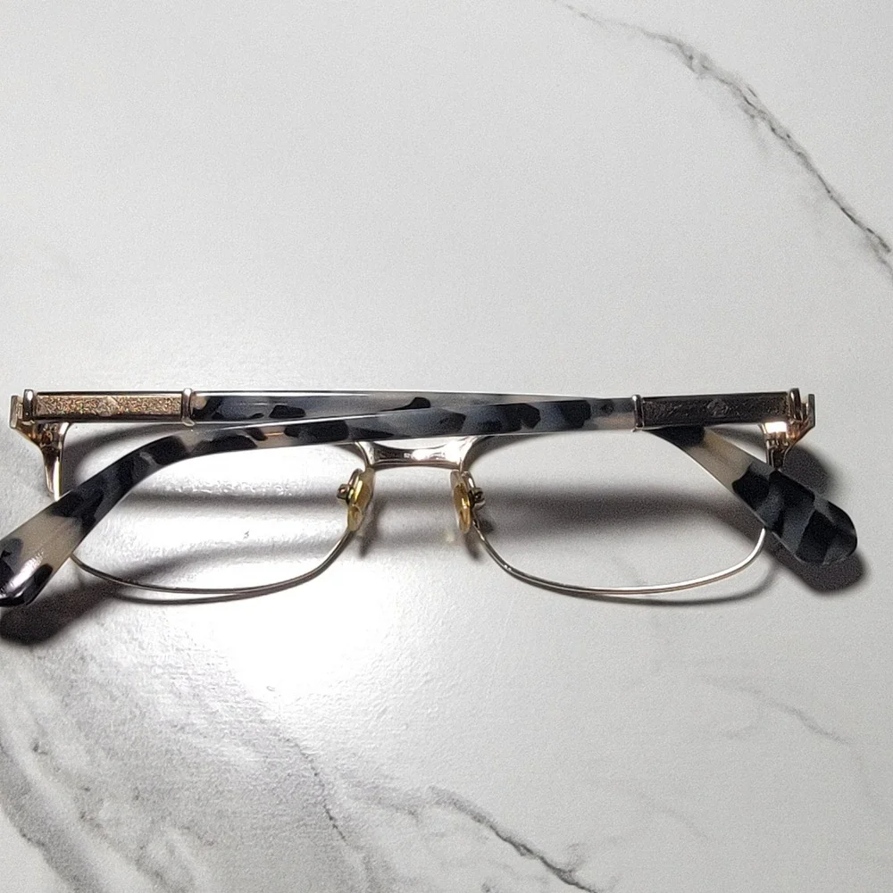 Kate Spade Laurianne WR7 Black Gold Tortoise Eyeglass Frames 52-16-140